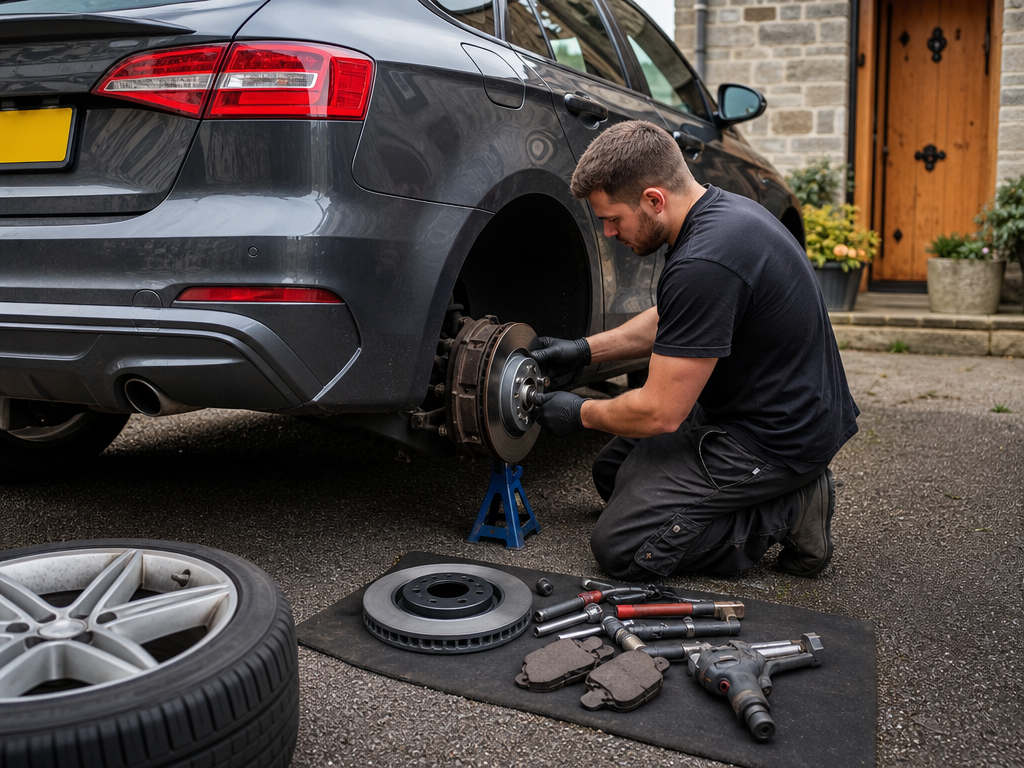 Brake work by a UK mobile mechanic in Gloucestershire