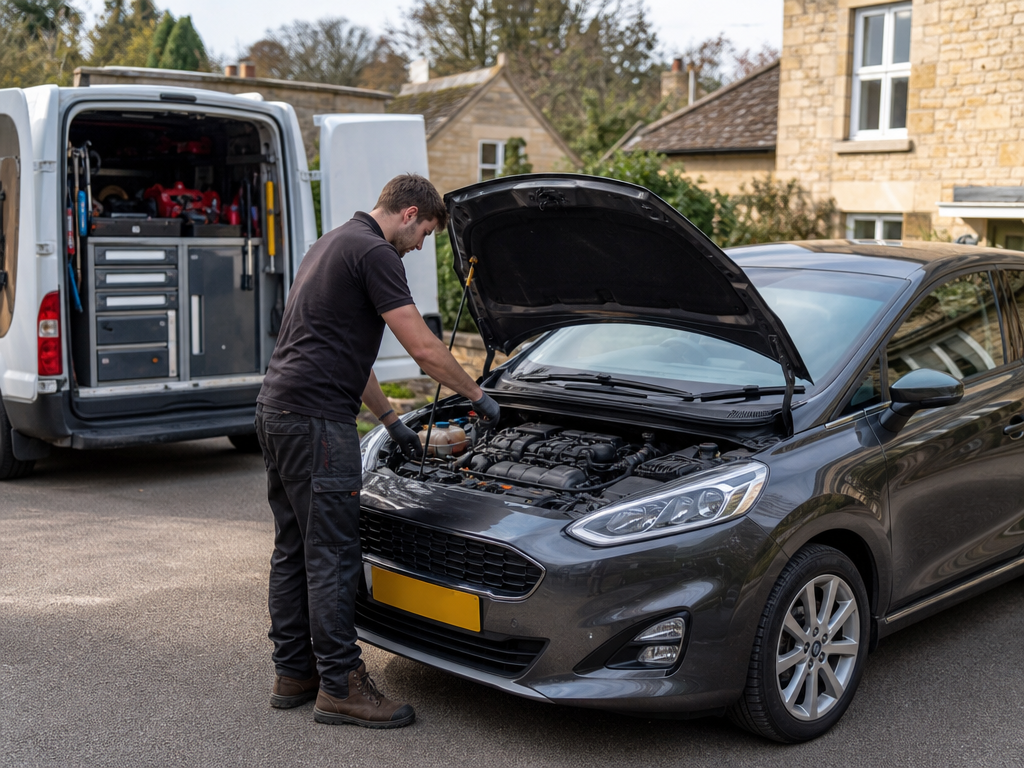 Mobile servicing by a UK mobile mechanic in Gloucestershire